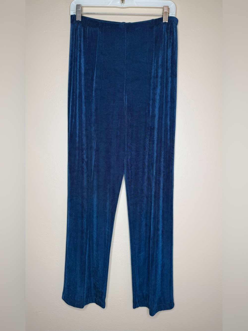 Chico's Travelers Blue Elastic Dress Pants Size 1 Medium